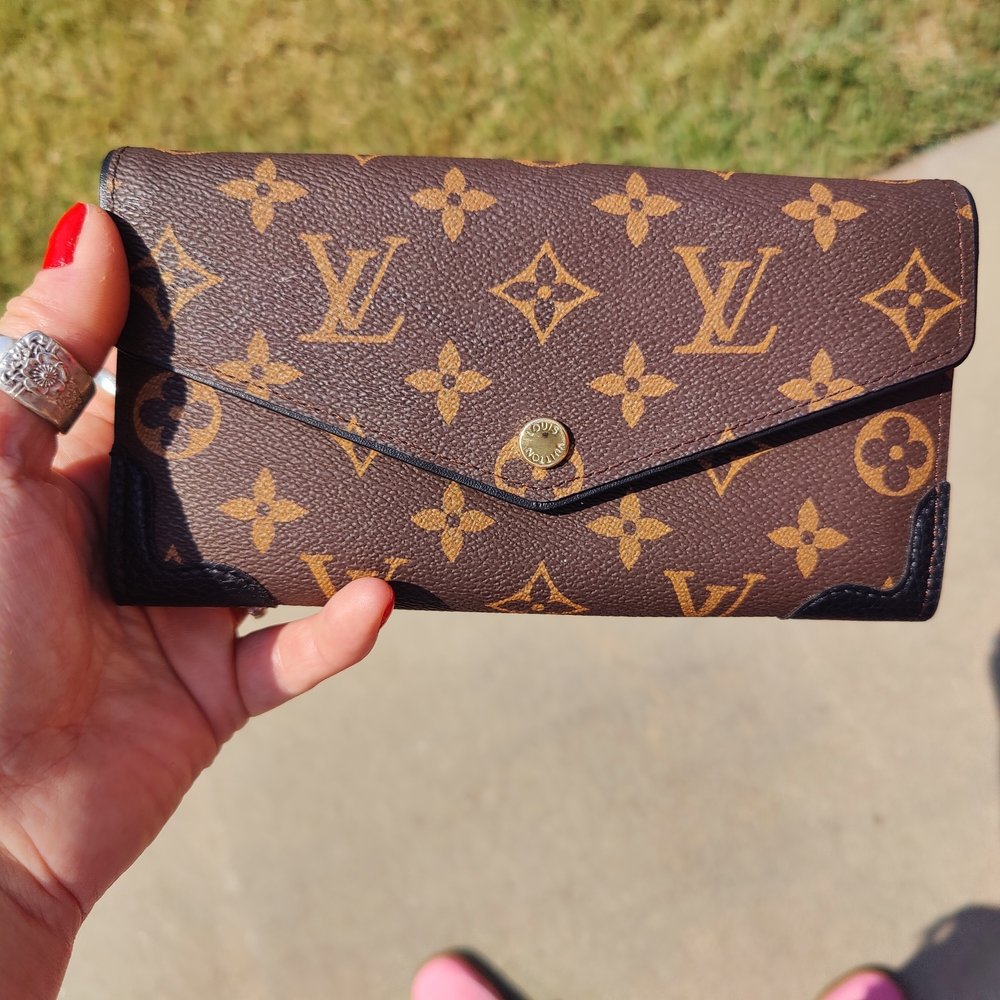 Louis Vuitton Brown and Gold Monogram Wallet
